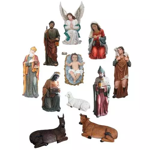 Nacimiento de resina en colores de 11 piezas