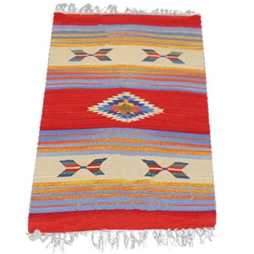 Tapete textil rojo