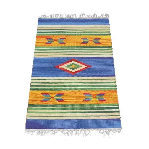 Tapete textil azul