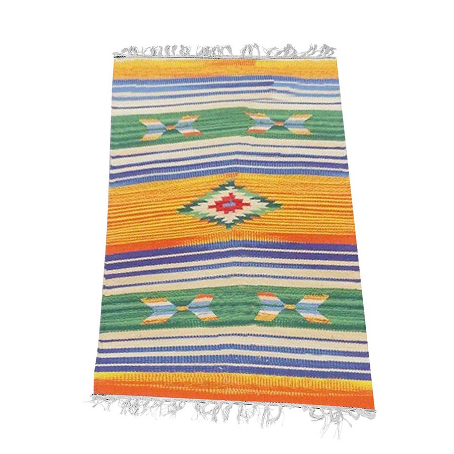Tapete textil amarillo