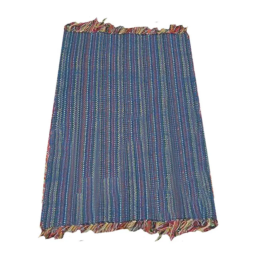 Tapete textil con rayas