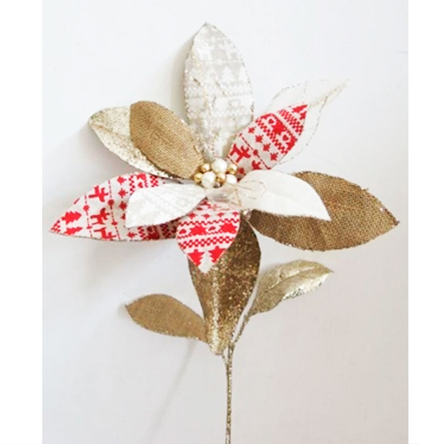 Vara de nochebuena dorada - Galerías el Triunfo - 022032546212