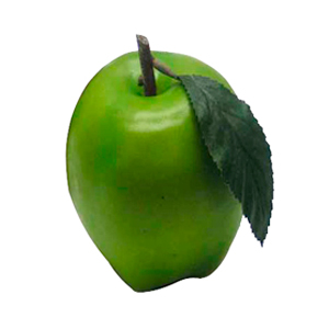 Manzana verde  hoja