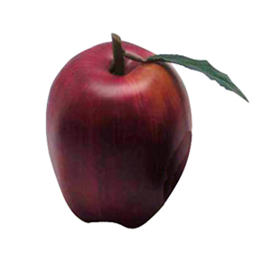 Manzana roja  hoja