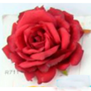 Flor con rosa roja