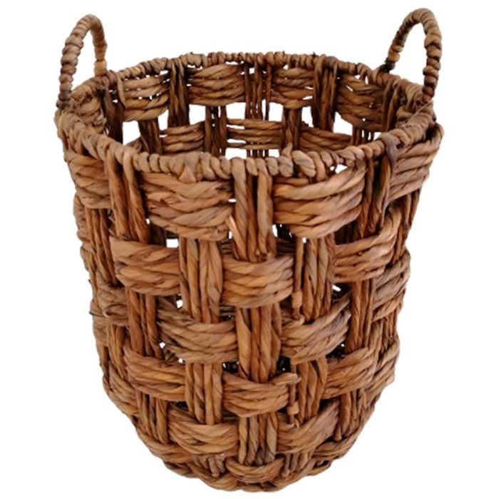 Cesto redondo tejido natural - Galerías el Triunfo - 038172479005