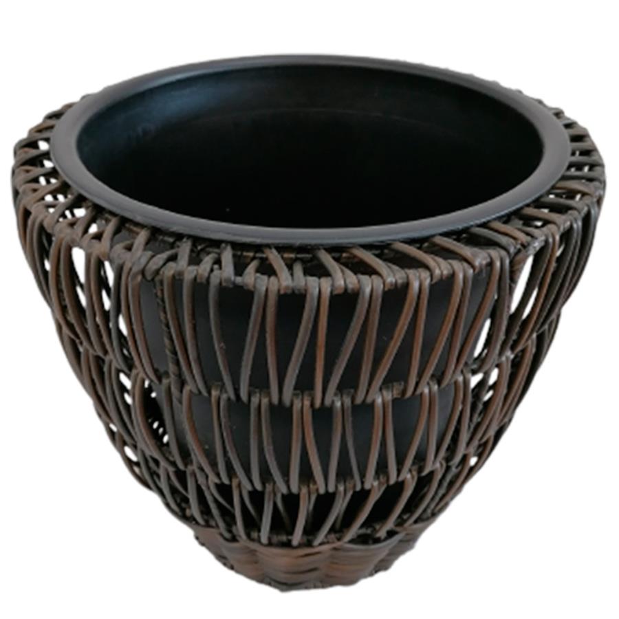 Maceta tejido cáfe - Galerías el Triunfo - 038172479022