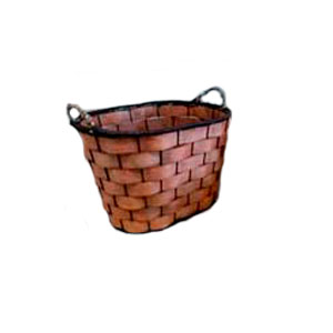 Cesto oval de madera