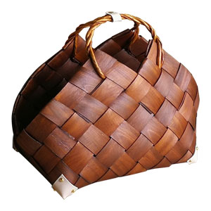 Bolsa tejida café