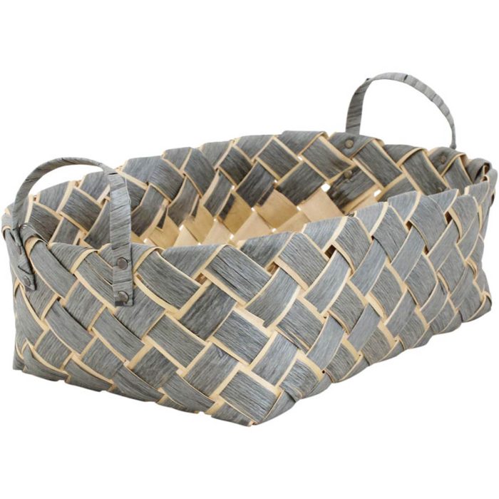 Canasta rectangular tejida color - Image 3