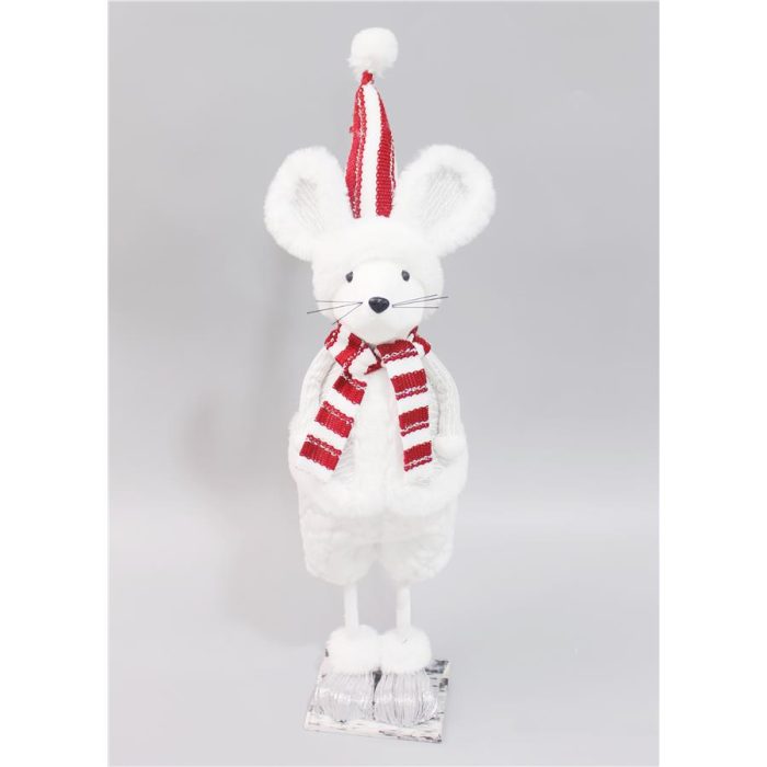 Ratón blanco de pie - Galerías el Triunfo - 044071816159
