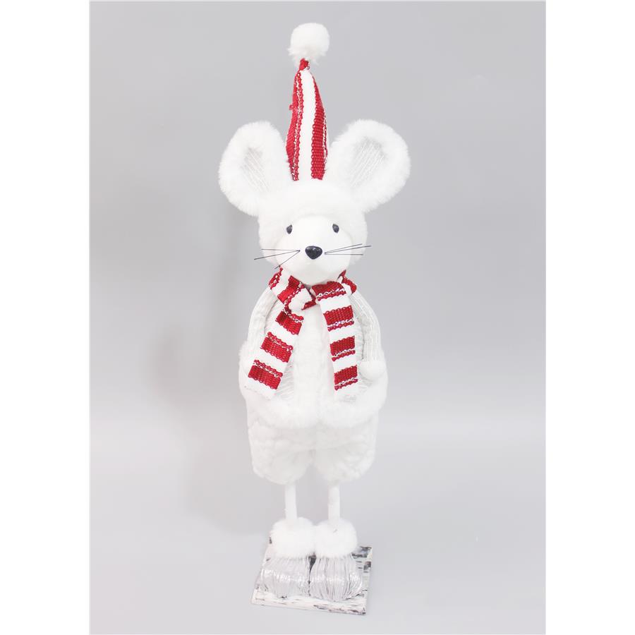 Ratón blanco de pie - Galerías el Triunfo - 044071816159