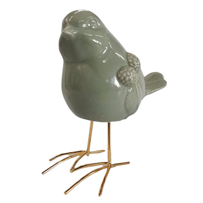 Pájaro de porcelana verde - Galerías el Triunfo - 044071821329