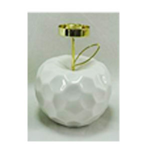 Manzana de porcelana blanca