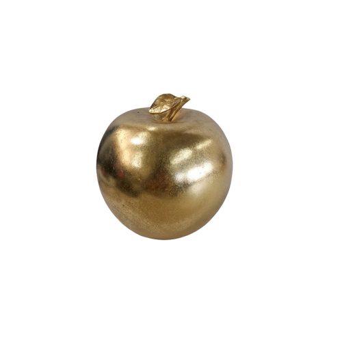 Manzana dorada de poliresina