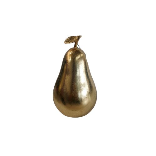 Pera dorada de poliresina