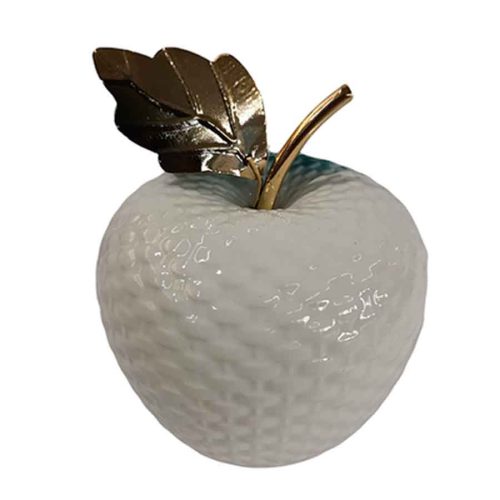 Manzana de porcelana blanca