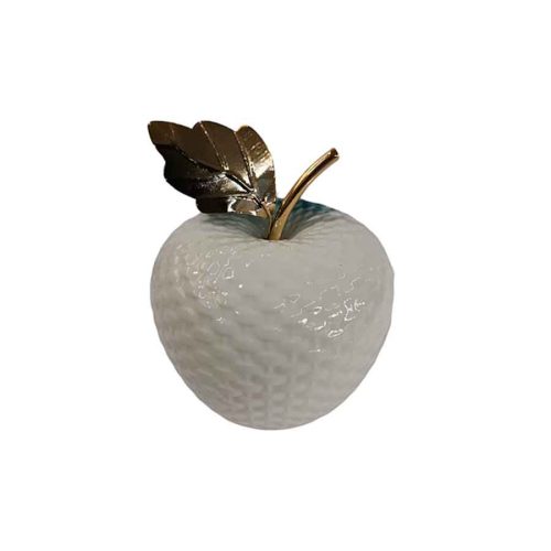 Manzana de porcelana blanca
