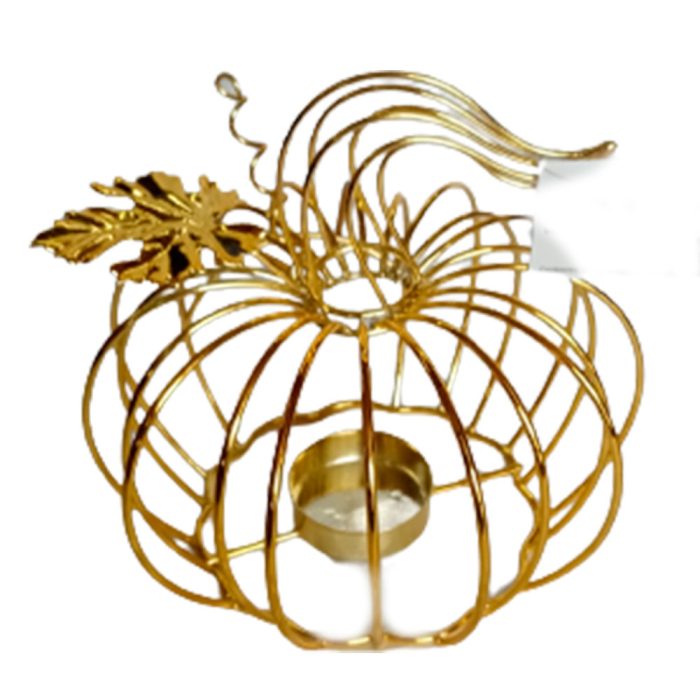 Calabaza de metal dorado - Image 2
