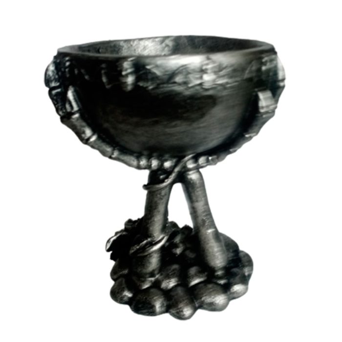 Candelabro de poliresina plateado - Image 3
