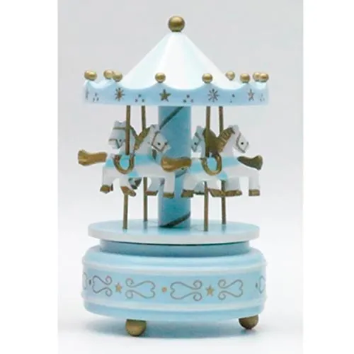 Carrusel musical de madera