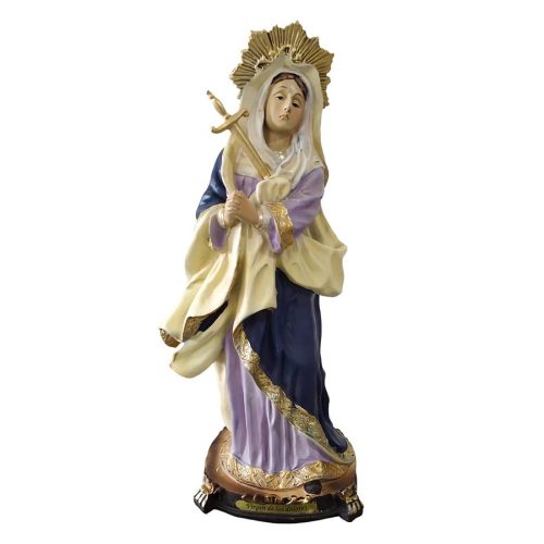 Virgen Dolorosa de polyresina