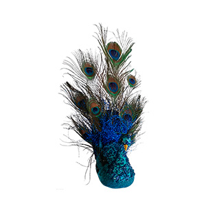 Pavo real azul