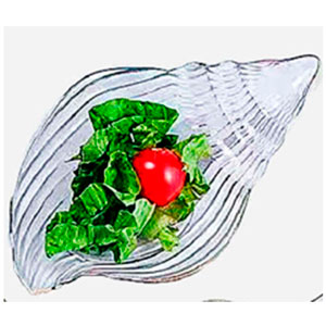 Plato de cristal diseño