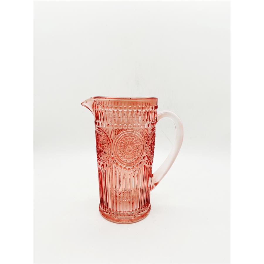 Jarra de vidrio rosa - Galerías el Triunfo - 049072571080