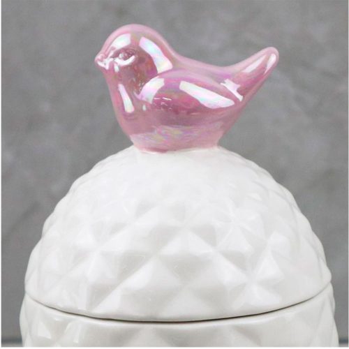 Alhajero de porcelana blanco