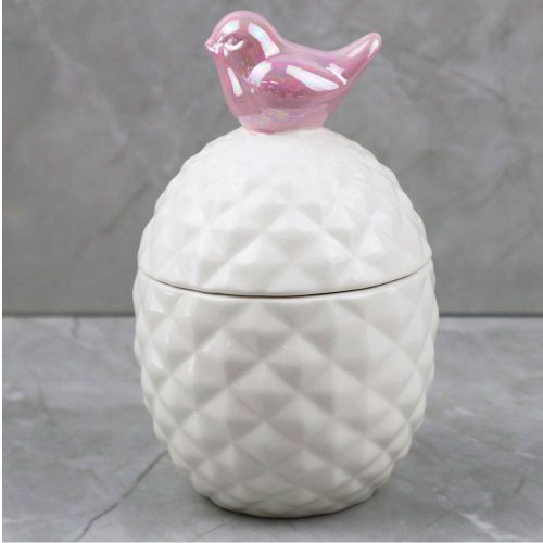 Alhajero de porcelana blanco