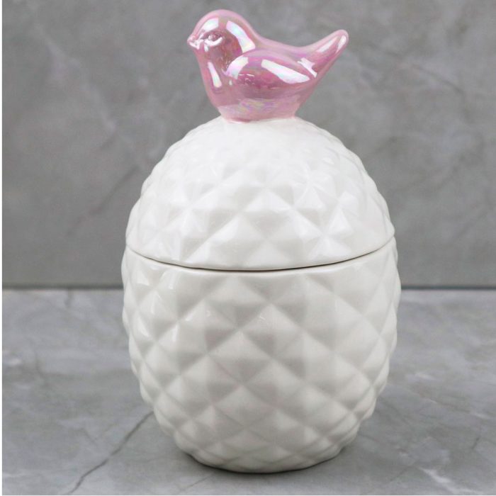 Alhajero de porcelana blanco - Galerías el Triunfo - 049072578095