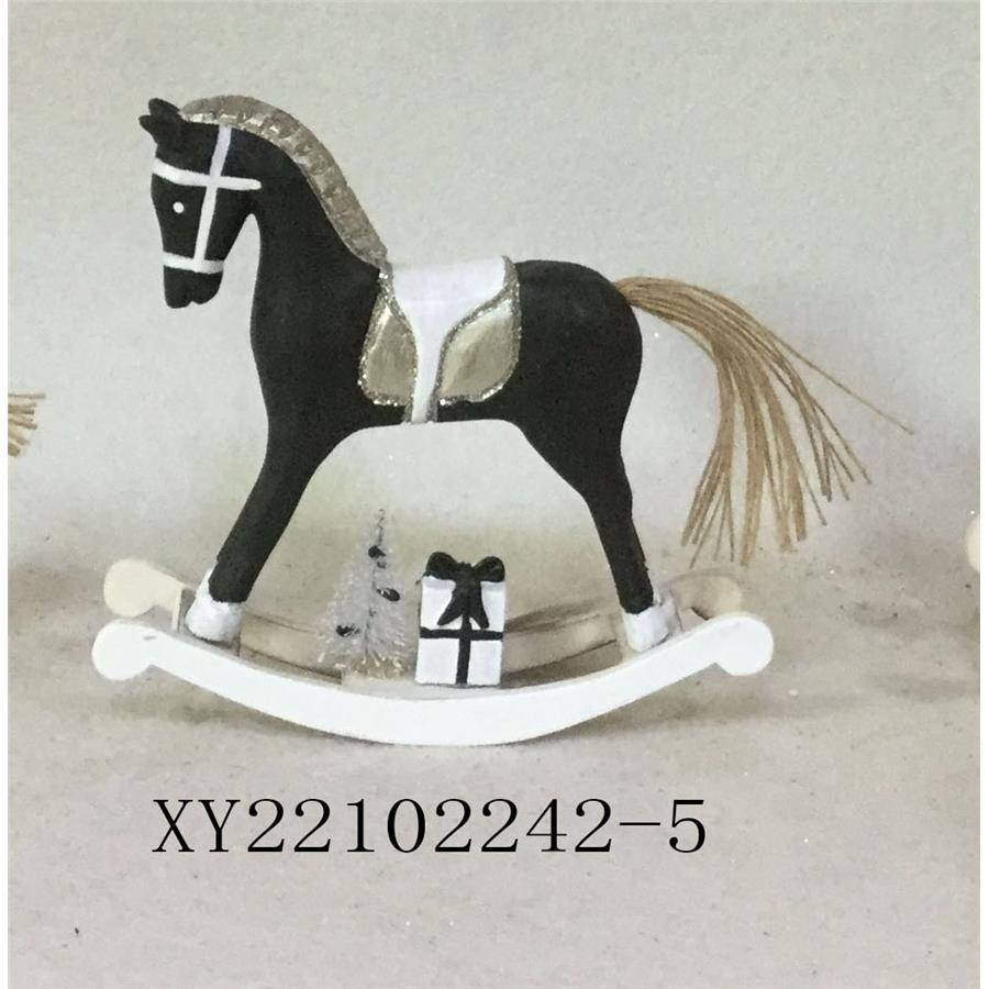 Caballito de madera negro - Galerías el Triunfo - 049072646069