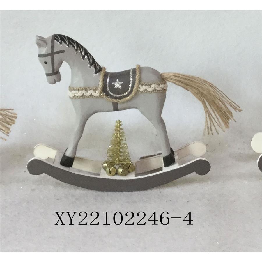 Caballito de madera gris - Galerías el Triunfo - 049072646075