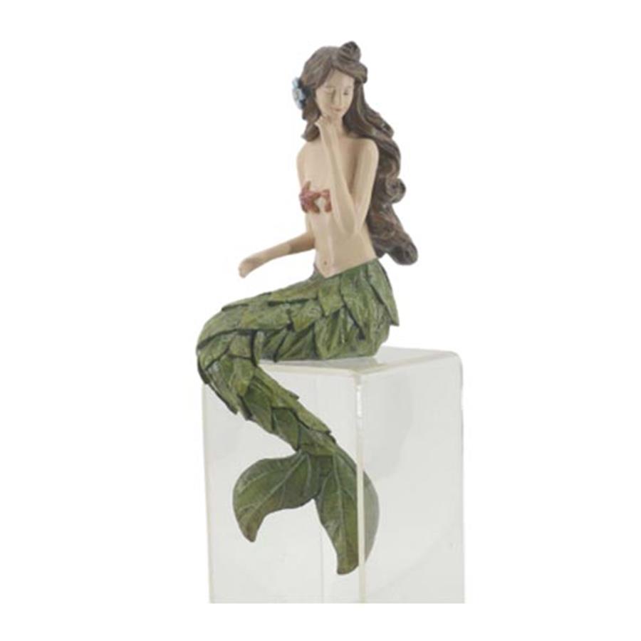 Sirena de poliresina sentada - Galerías el Triunfo - 049072651155