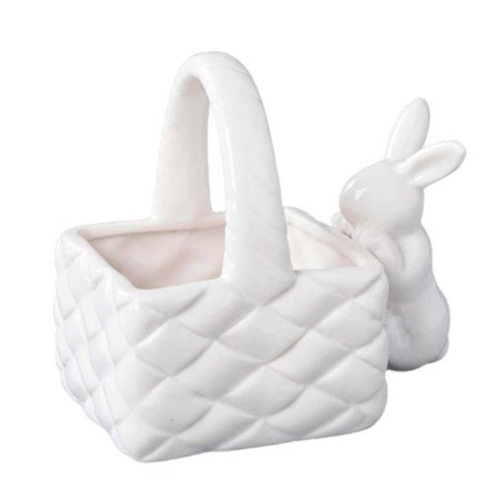 Canasta cuadrada de ceramica - Galerías el Triunfo - 049072651195