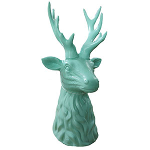 Cabeza de reno verde