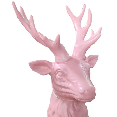 Cabeza de reno rosa