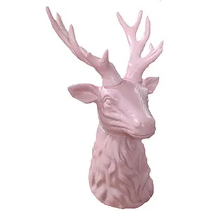 Cabeza de reno rosa