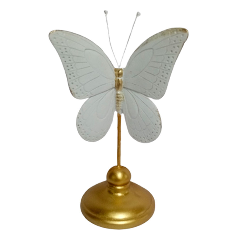 Mariposa blanca de resina - Galerías el Triunfo - 049072778276