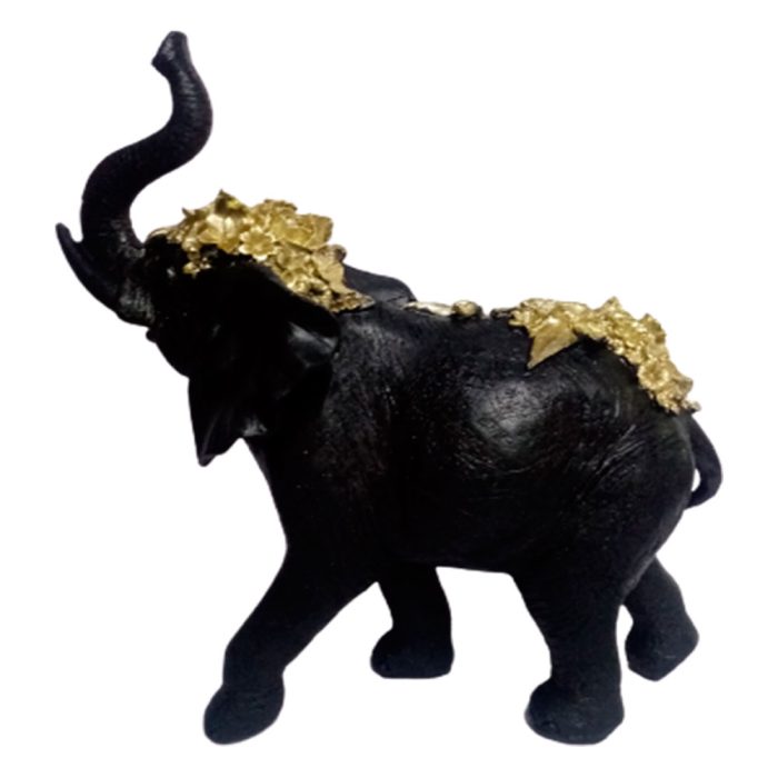 Elefante negro de resina - Image 2