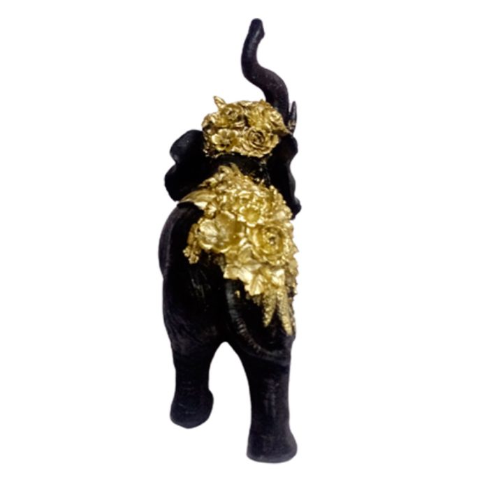 Elefante negro de resina - Image 4