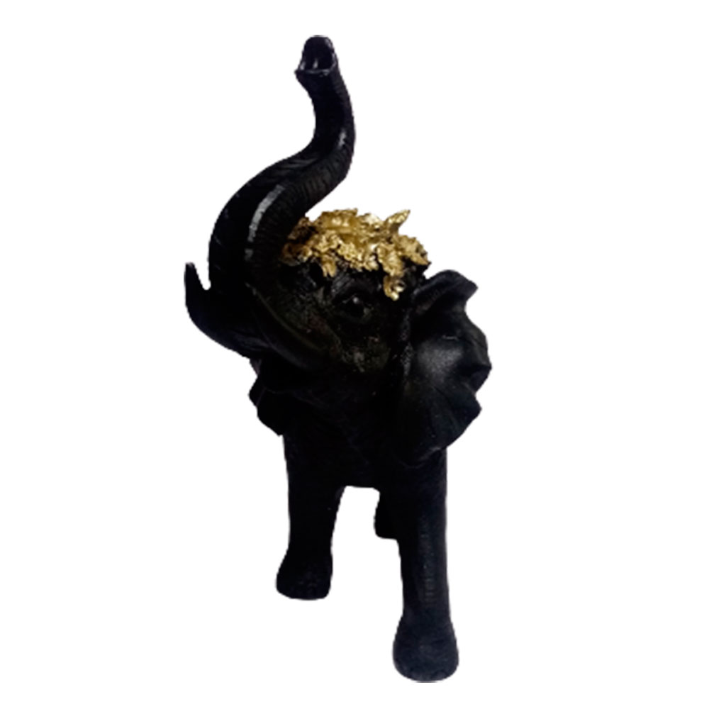 Elefante negro de resina - Galerías el Triunfo - 049072778279