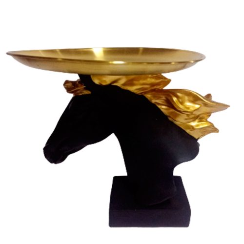 Cabeza de caballo negra