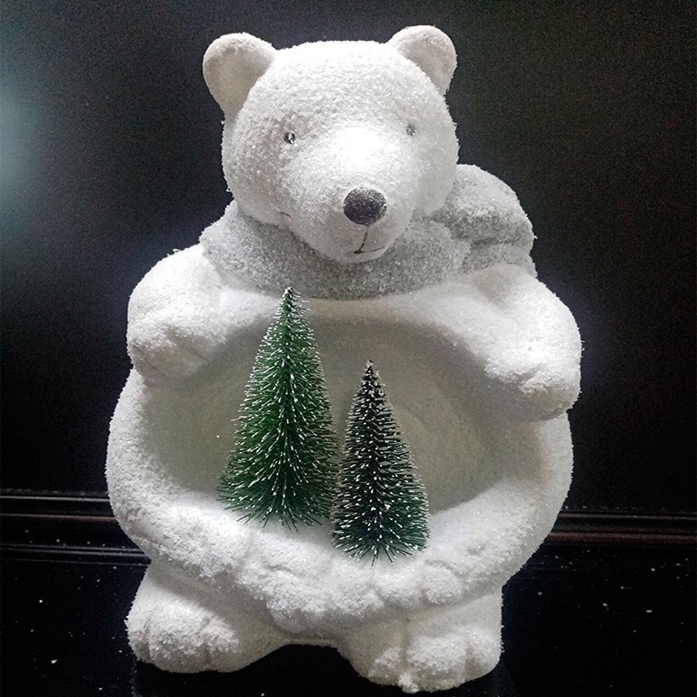 Oso blanco de resina