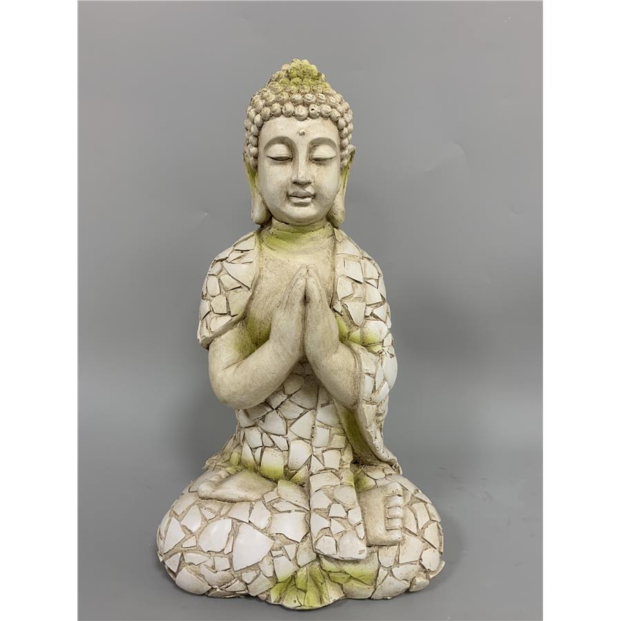 Buda de poliresina blanco - Galerías el Triunfo - 049072778502