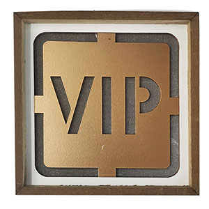 Letrero VIP con luz