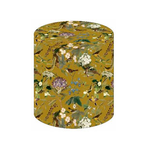 Taburete estampado hojas
