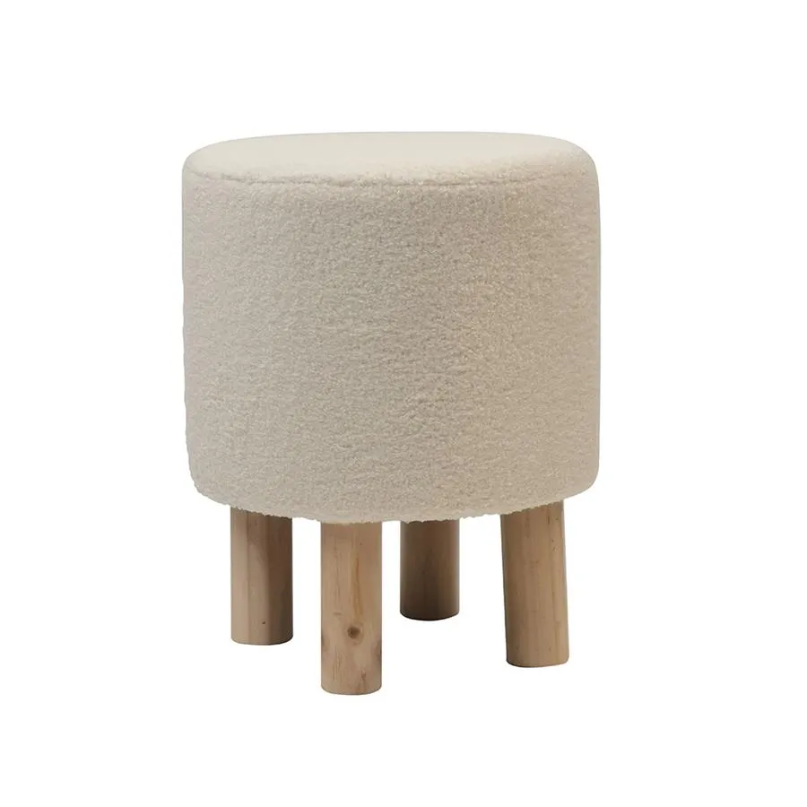 Taburete blanco de 32x32x40 - Galerías el Triunfo - 060107677218