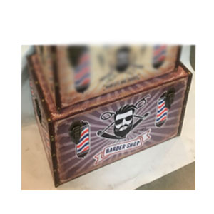 Baúl de madera estampado